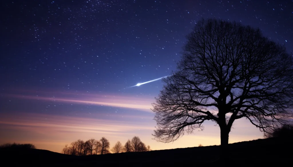 biblical meaning of seeing a shooting star
